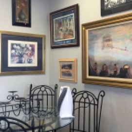 Furniture and artwork are available at Belongings.